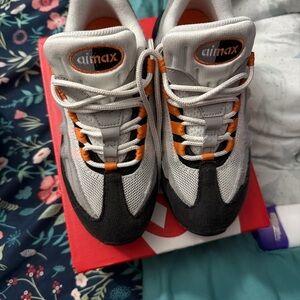 Nike Air Max Shoes - Black, White, and Orange